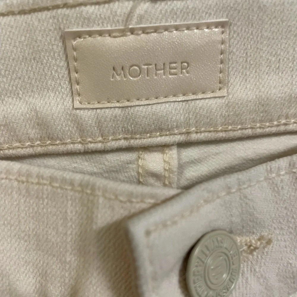 MOTHER Mid Rise Dazzler Crop Whipping The Cream Pink Racer jeans
